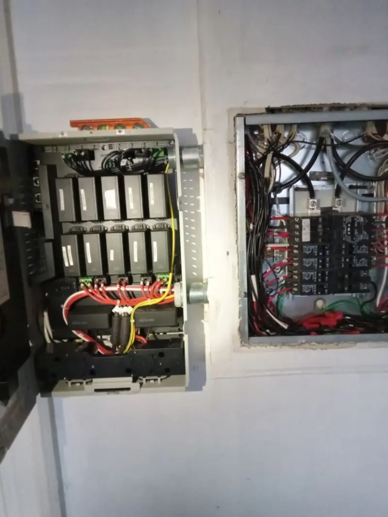 Electrical panel upgrade completed for Security Camera Wiring in Holton
